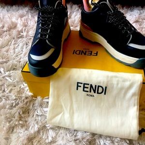 Fendi T.Rex leather sneakers wore once execellent